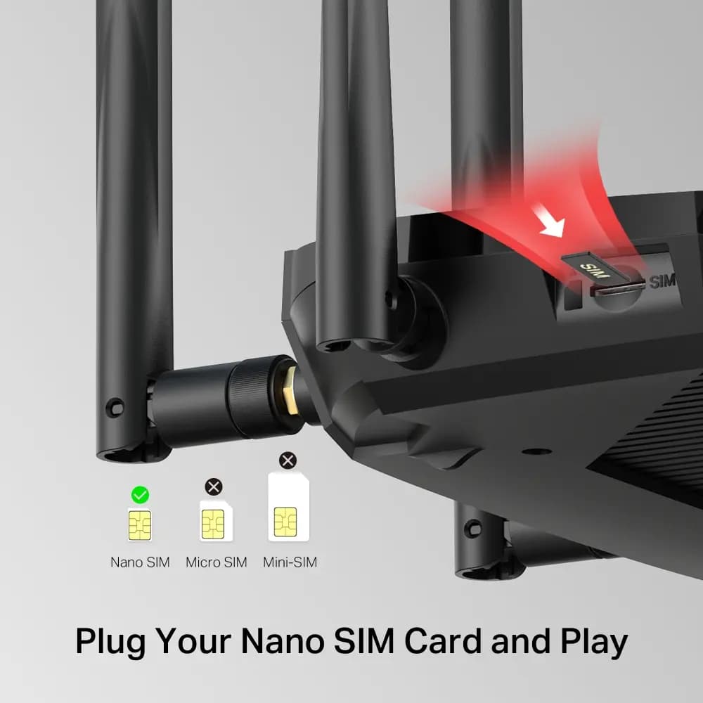 MERCUSYS, MB235-4G, Router, 4G+ Cat6 AC1200 Wireless Dual Band Gigabit Router