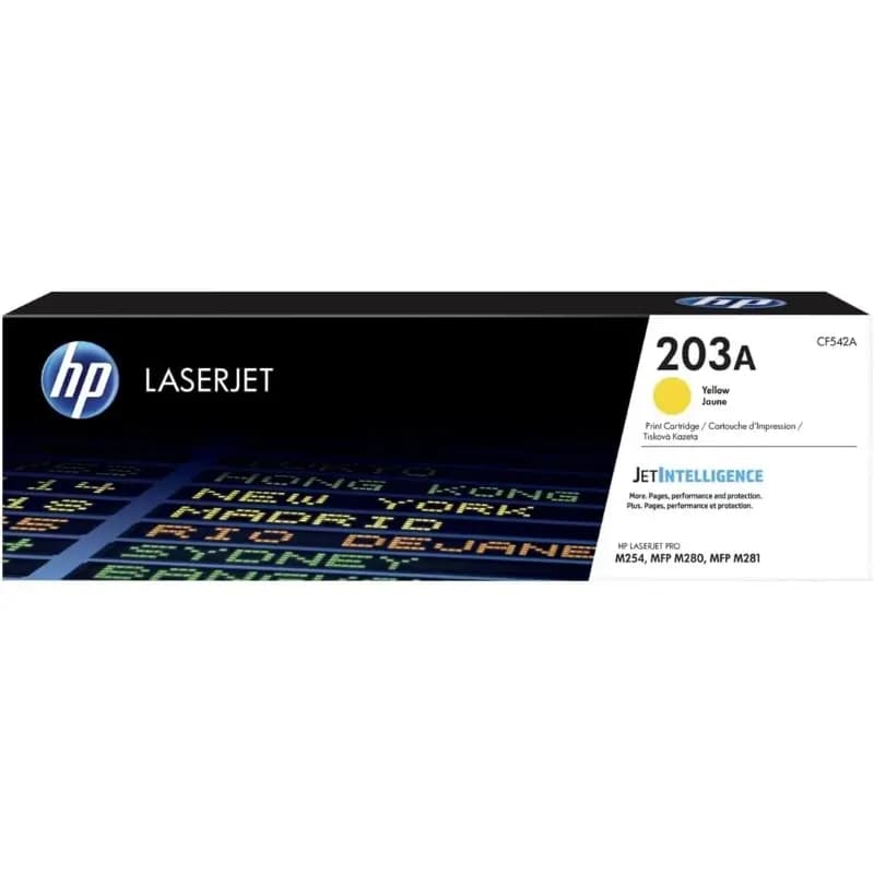 203A HP Toner Cartridge, Yellow CF542A