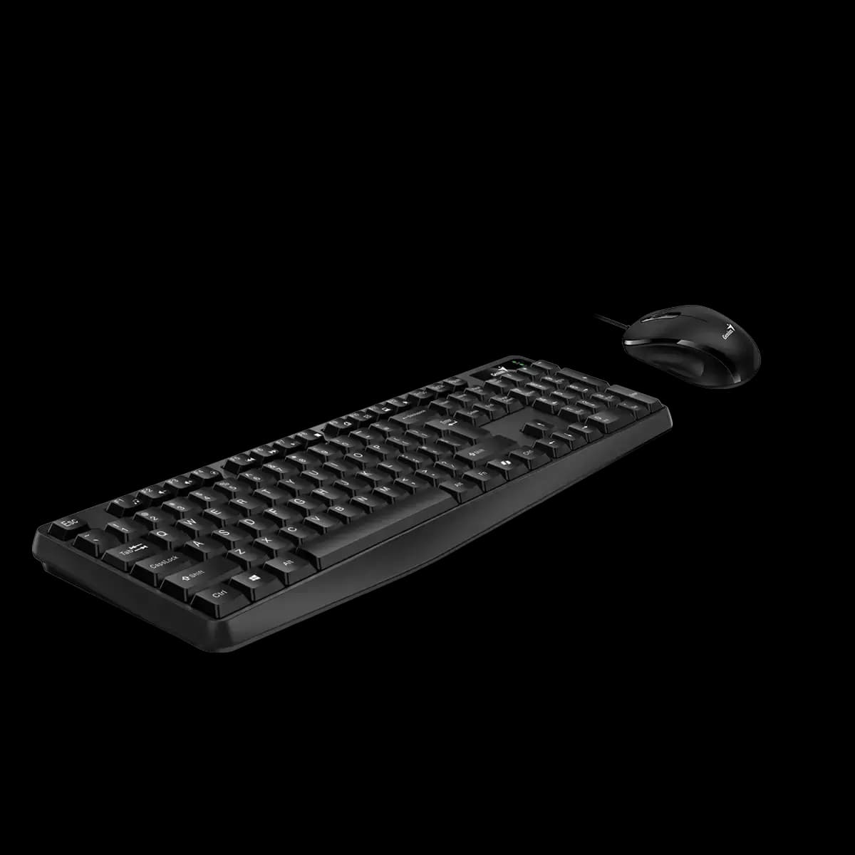 Genius, KM-170, Keyboard and Mouse (Combo) AI Copilot Key, Black