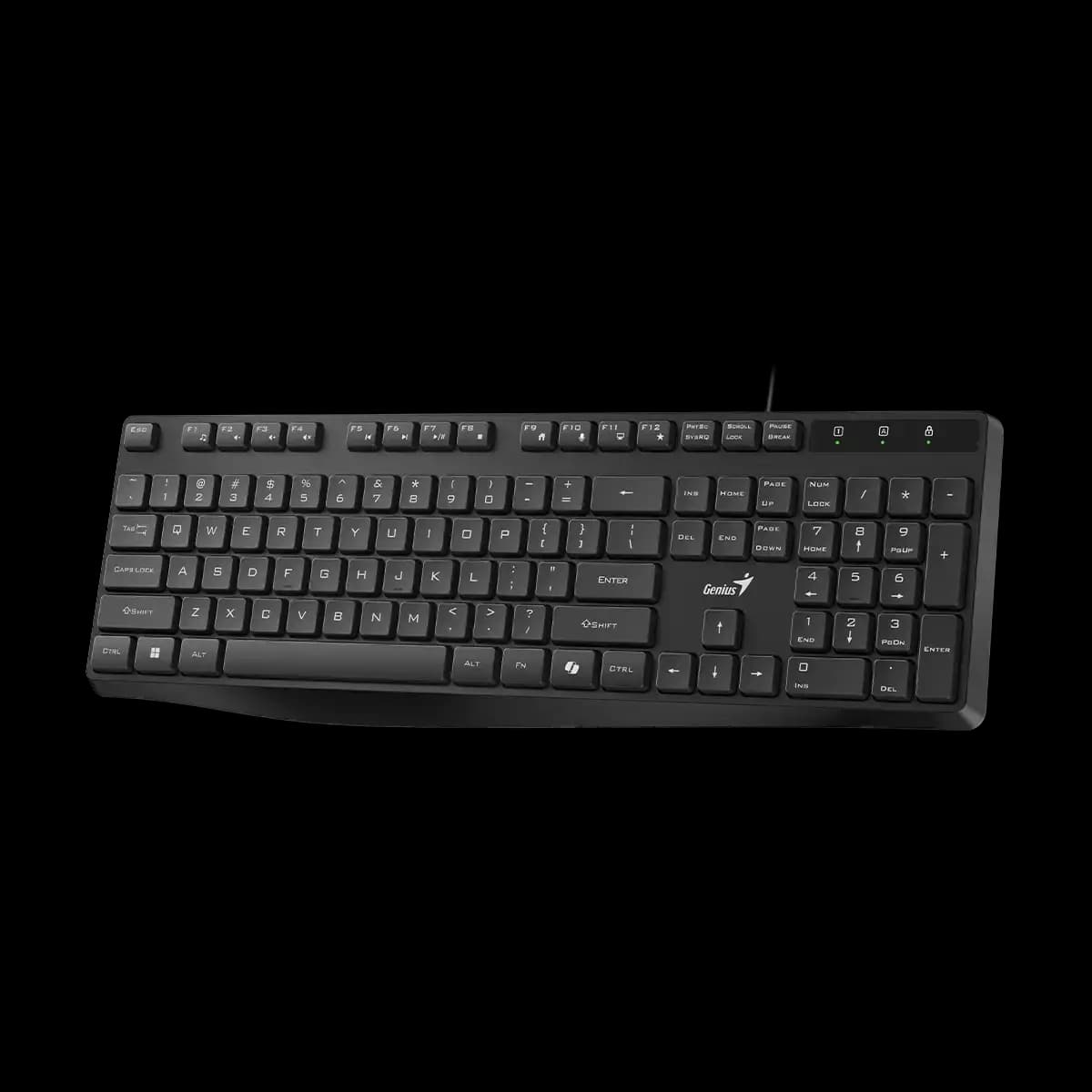 Genius, KB-117S, Keyboard, Silent, AI Copilot Key, Black