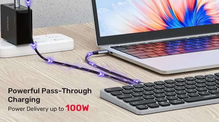 UNITEK, D1092A, 9-in-1 USB-C Keyboard Hub, Grey
