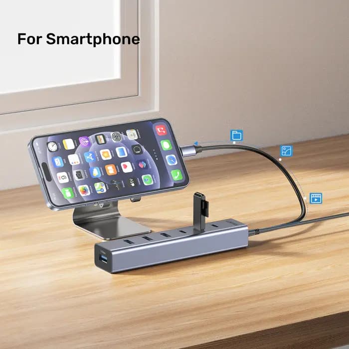 H1335A, UNITEK, USB HUB, 7-in-1 USB-C 10Gbps Hub (3*USB-C 10Gbps+ 4*USB-A 5Gbps).
