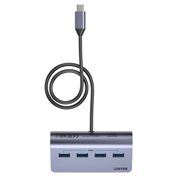 H1337BGY01 UNITEK 4-in-1 USB-C 5Gbps Hub (4*USB-A 5Gbps)
