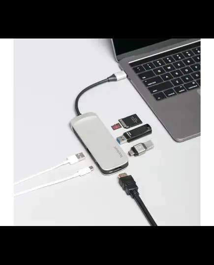 C-HUBC1-SR-EN USB Kingston Nucleum USB-C HDMI Output, USB-A, SD and MicroSD Card Reader