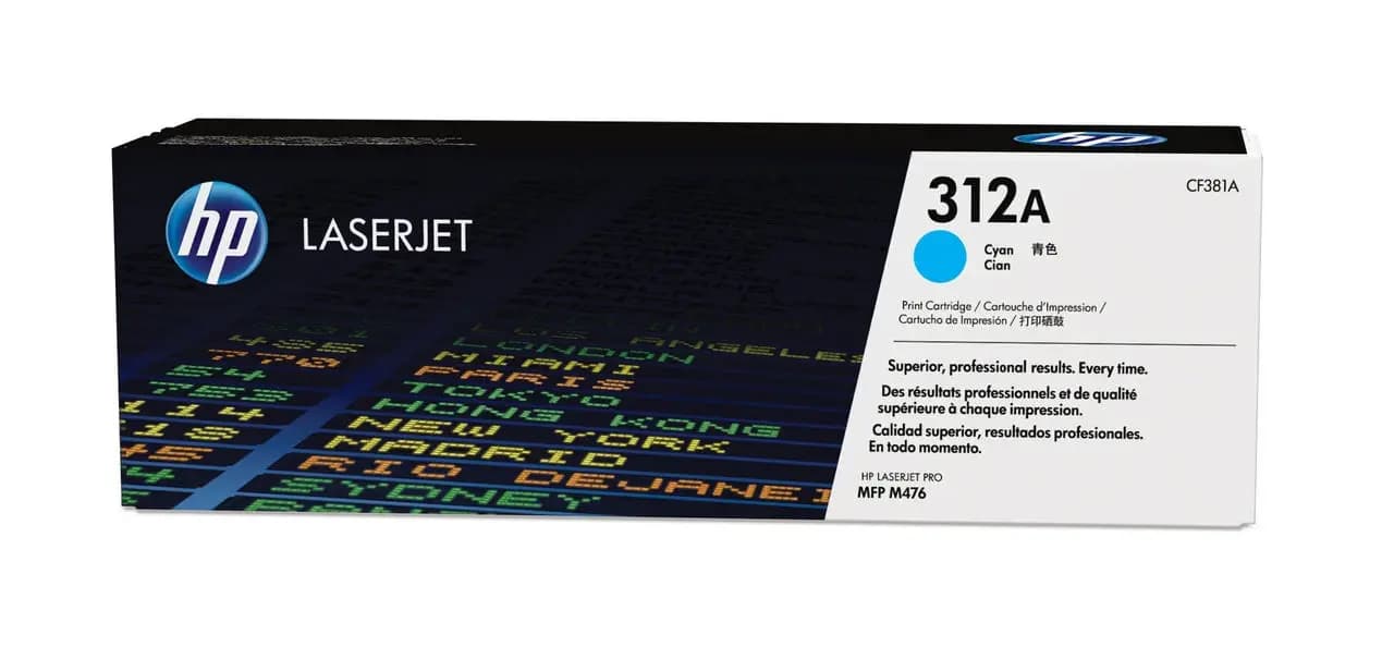 312A HP Toner Cartridge, Cyan CF381A