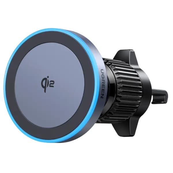 Qi2, UGREEN, Car Charger, 15W, Wireless Car Mount Charger, Black/Grey.