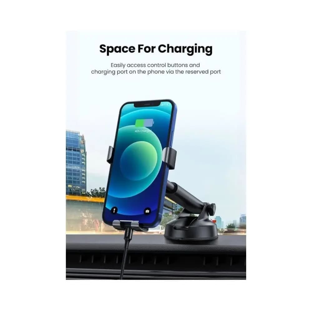 LP200, UGREEN, Holder, Gravity Phone Holder With Suction Cup, Black.