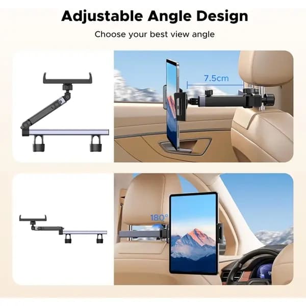LP904, UGREEN, Holder, ar Headrest Tablet Holder, Black/Grey.