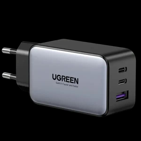 X553, UGREEN, Power Supply, Nexode Air, 65W, USB, USB-C x2, Grey.