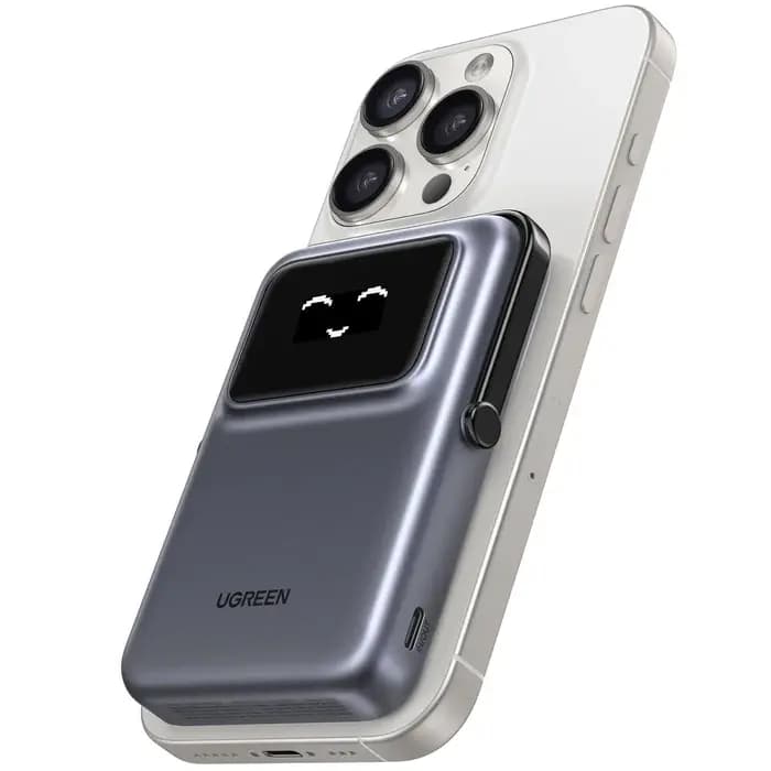 UGREEN, PB572, Power Bank, Uno, 10000mAh, Magnetic Wireless, Grey.