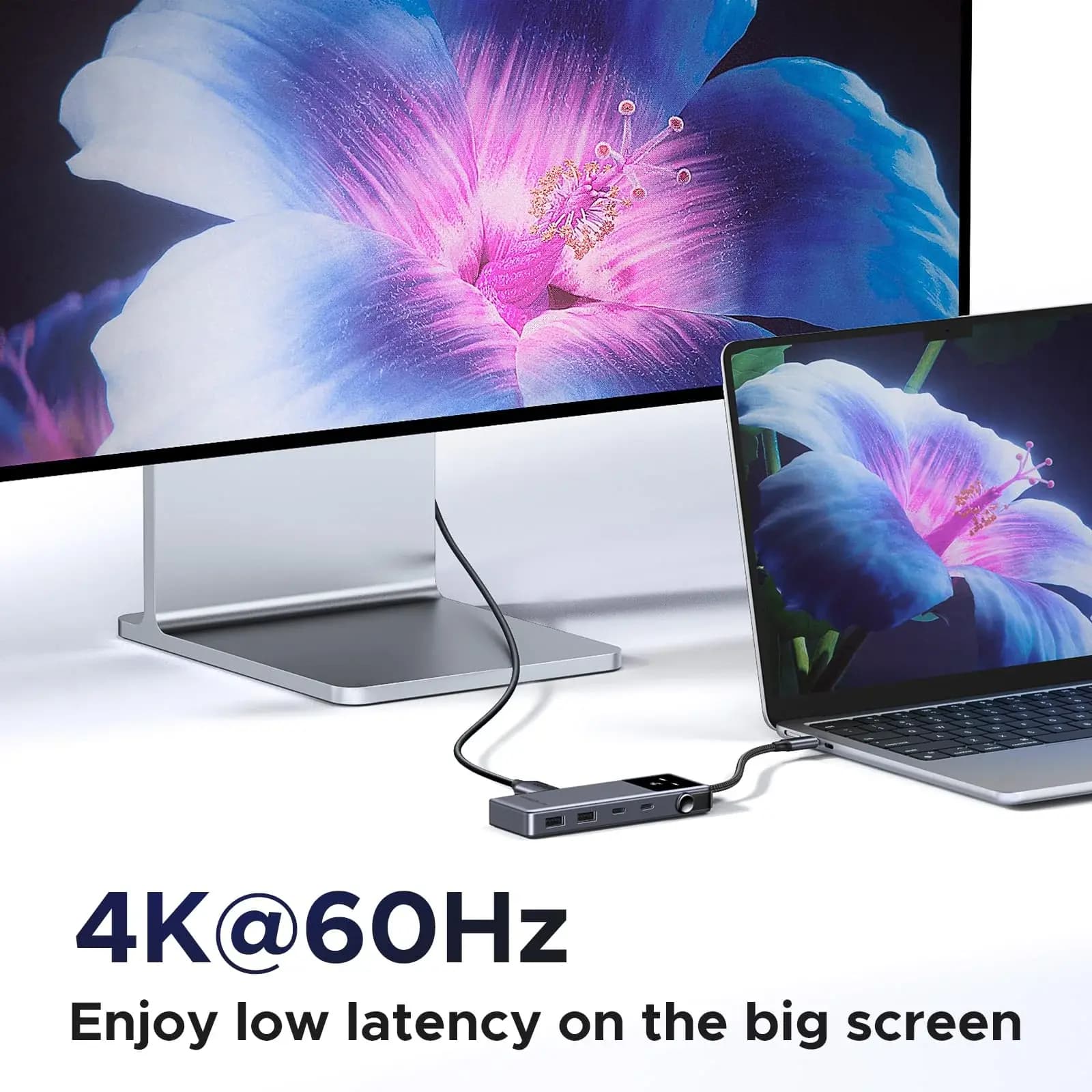 CM888, UGREEN, USB HUB, Groovy Robot, 6-in-1, HDMI, USB-A, Type-C, HUB, Space Gray.