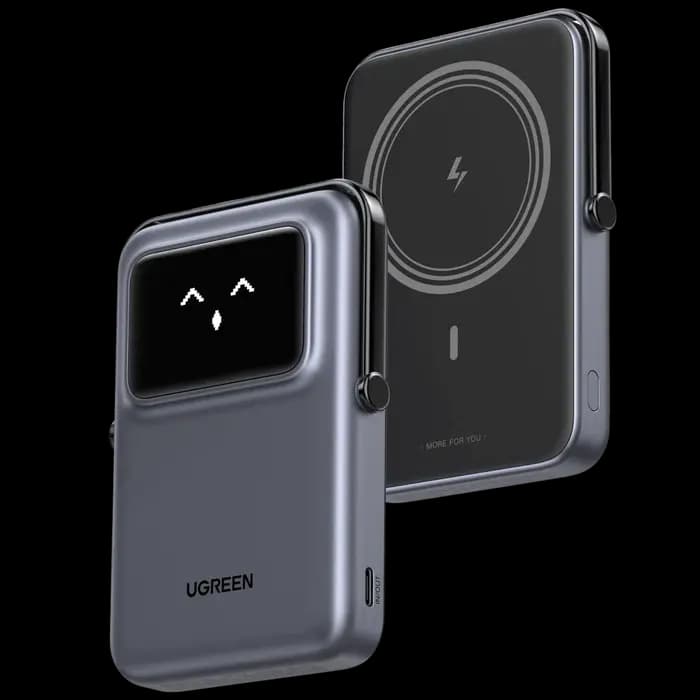 UGREEN, PB572, Power Bank, Uno, 10000mAh, Magnetic Wireless, Grey.
