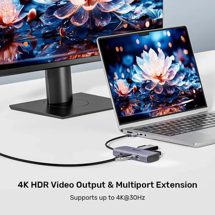 D1113C, UNITEK, USB HUB, 6-in-1 USB-C 5Gbps Hub.