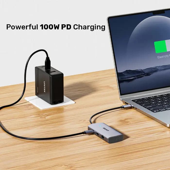 D1113C, UNITEK, USB HUB, 6-in-1 USB-C 5Gbps Hub.