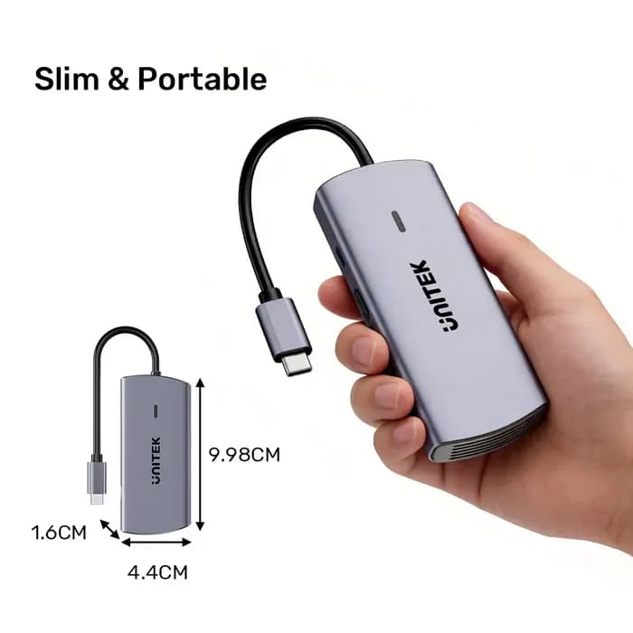 D1113C, UNITEK, USB HUB, 6-in-1 USB-C 5Gbps Hub.