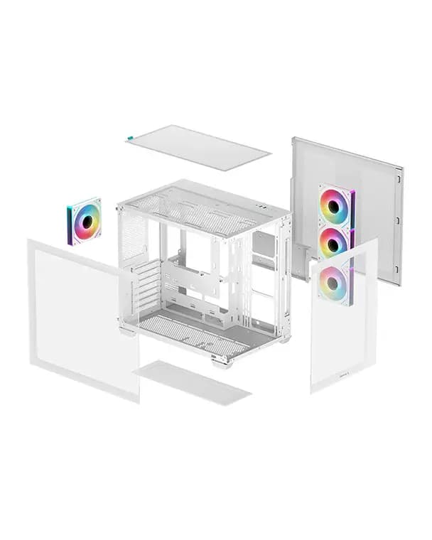 Deepcool, CG530 4F WH, Case White