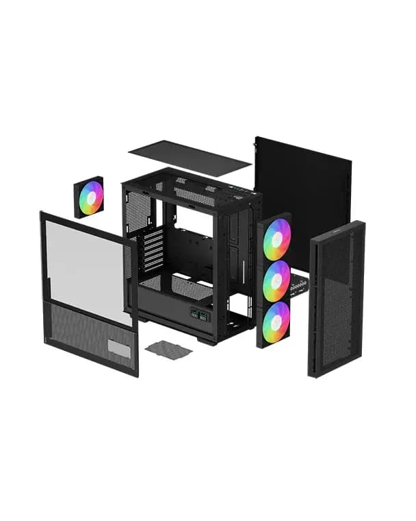 Deepcool, CH560 DIGITAL, Case Black