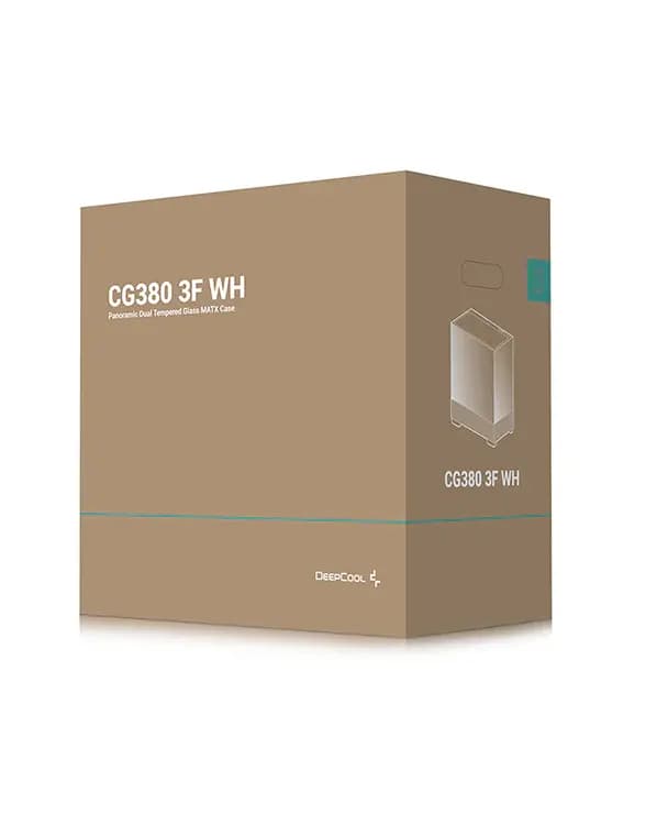 Deepcool, CG380 3F WH, CASE, White.
