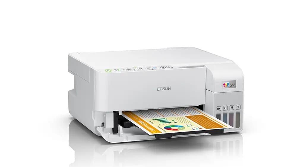 EPSON EcoTank L3356 A4 ფერადი მულტიფუნქციური WiFi პრინტერი