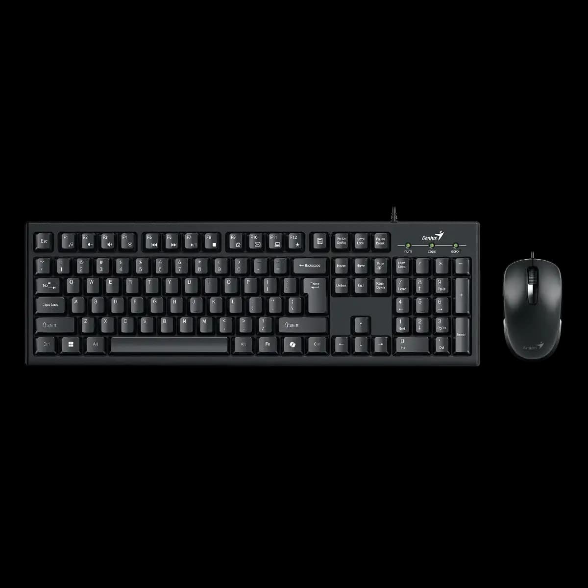 Genius, KM-100SE, AI Copilot Key, Keyboard + Mouse, Black