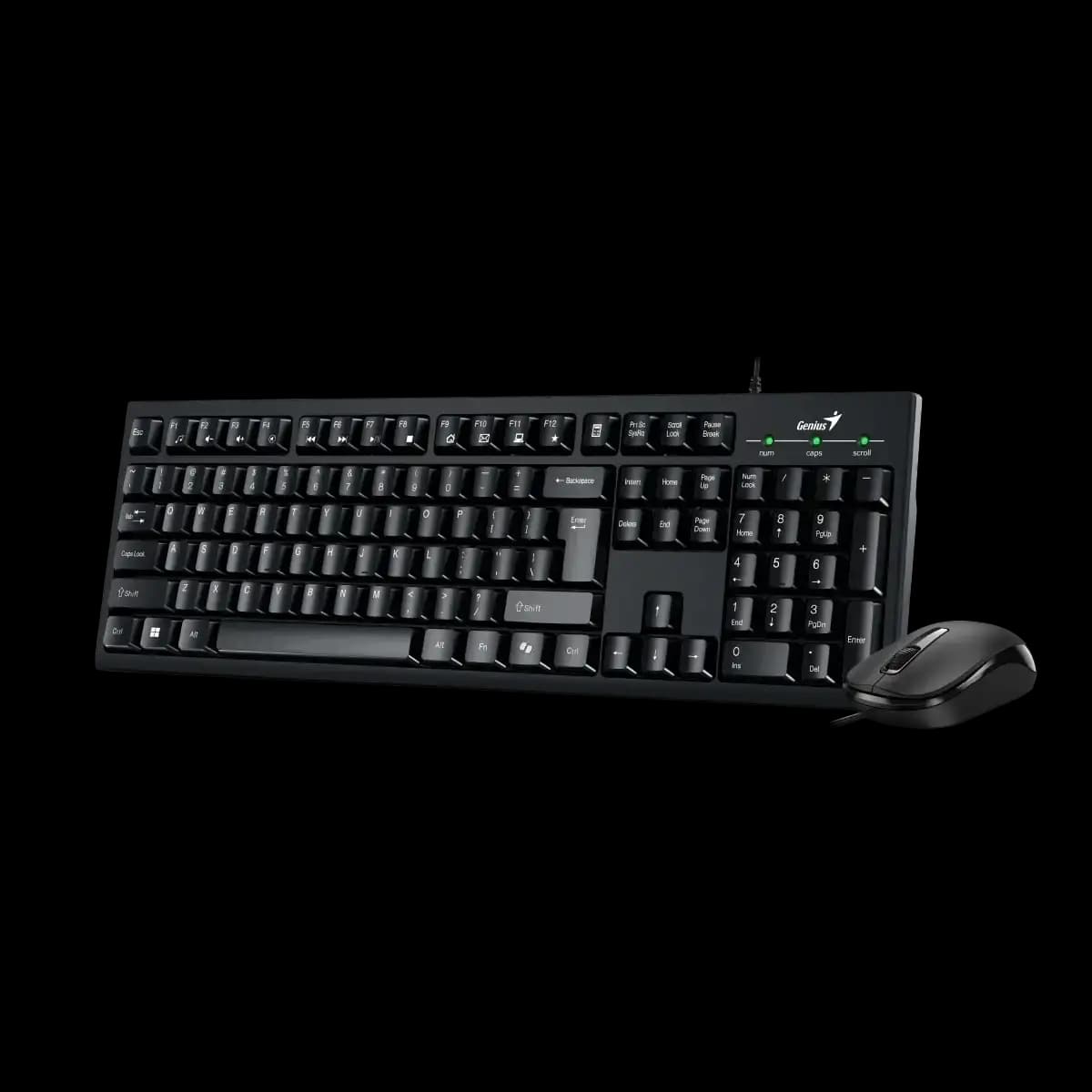 Genius, KM-100SE, AI Copilot Key, Keyboard + Mouse, Black