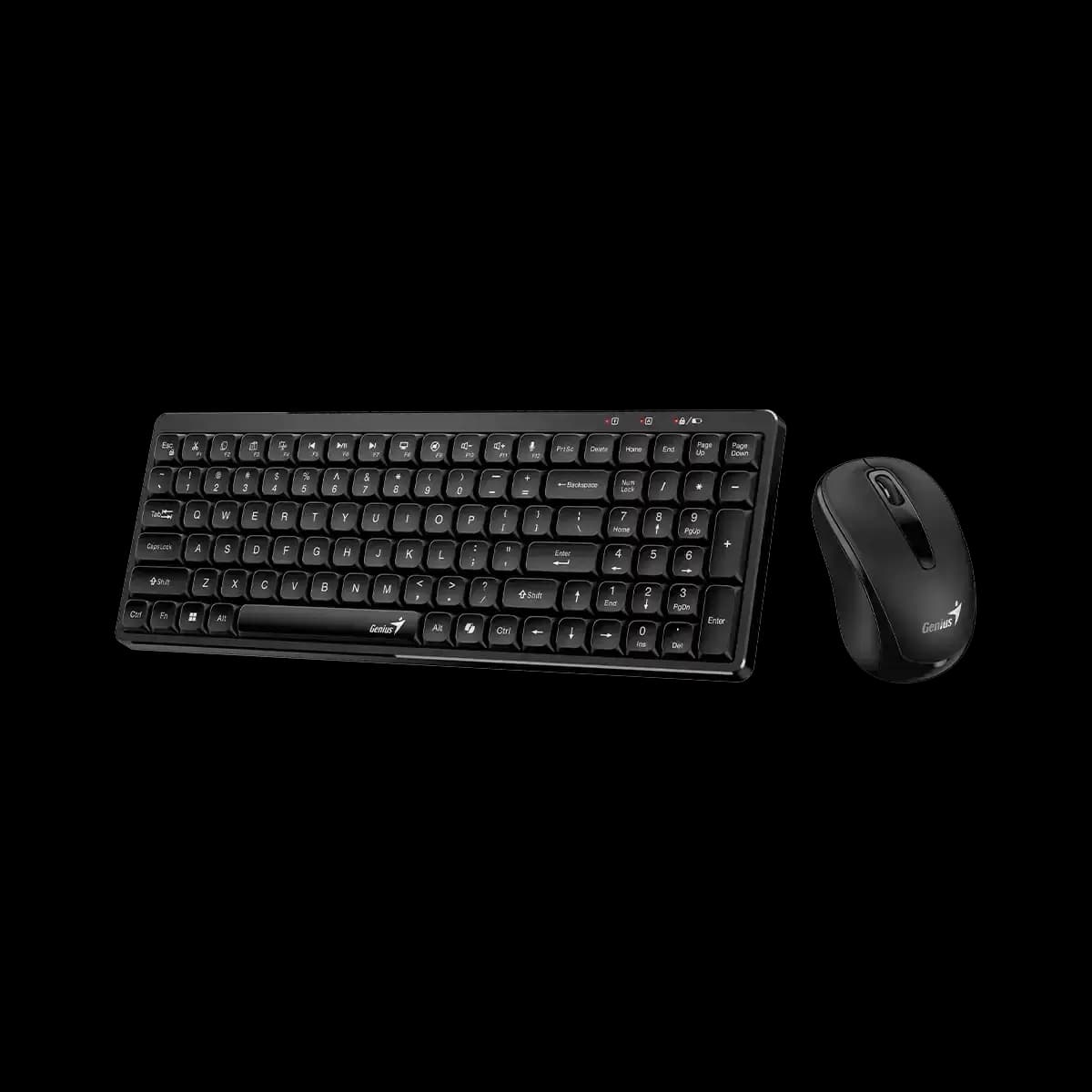 Genius, LuxeMate Q8100, AI Copilot Key, Keyboard + Mouse, Black