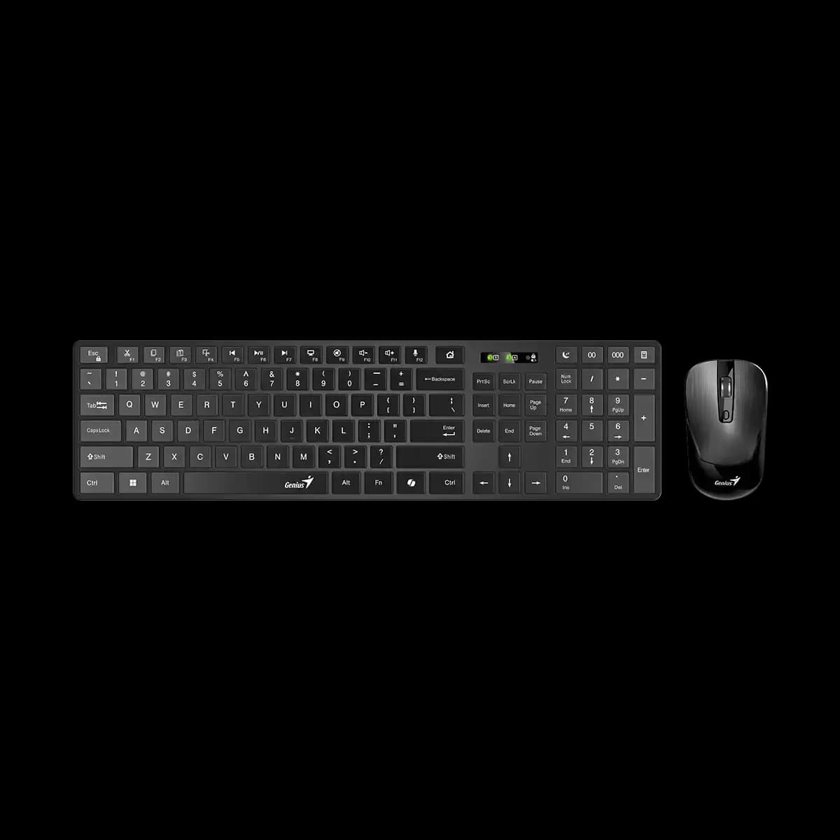 Genius, SlimStar 8250, AI Copilot Key, Keyboard + Mouse, Black