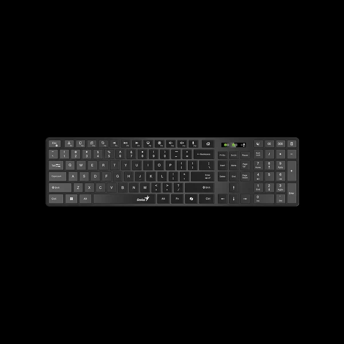 Genius, SlimStar 7250BT, AI Copilot Key, Keyboard, Black