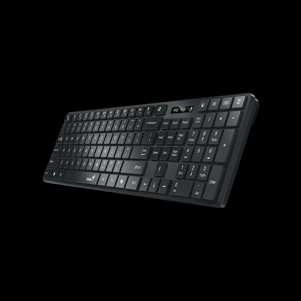 Genius, SlimStar 7250BT, AI Copilot Key, Keyboard, Black