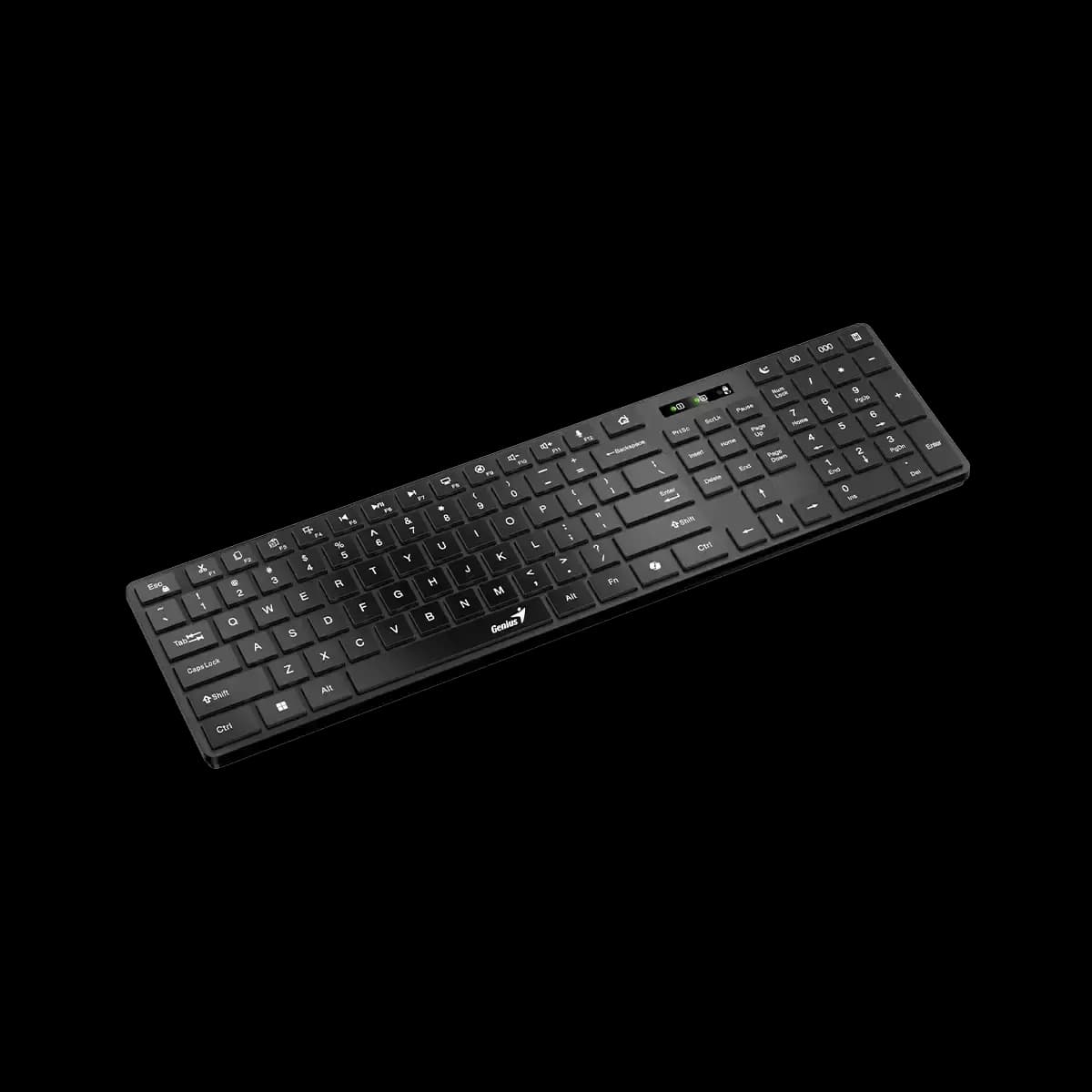Genius, SlimStar 7250BT, AI Copilot Key, Keyboard, Black