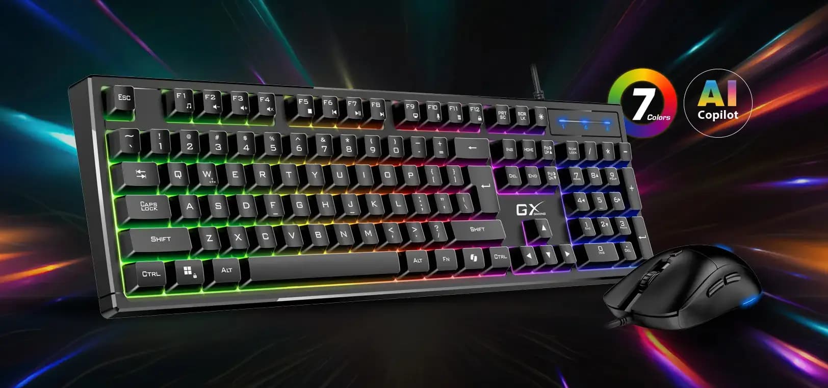 Genius, Scorpion KM-GX6, AI Copilot Key, Keyboard + Mouse, Black