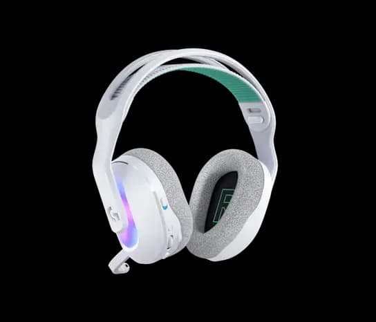 G522, Logitech, Headset, Wireless Gaming Headset with LIGHTSYNC RGB - WHITE.