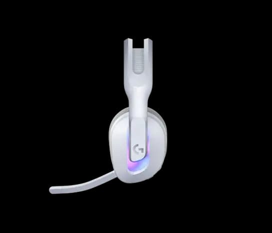 G522, Logitech, Headset, Wireless Gaming Headset with LIGHTSYNC RGB - WHITE.
