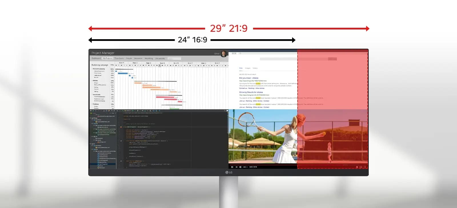 LG 29U531A-W 29" UltraWide 21:9 WFHD Monitor