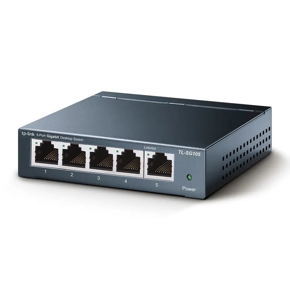 TP-Link, TL-SG105, 5-Port 10/100/1000Mbps Desktop Switch