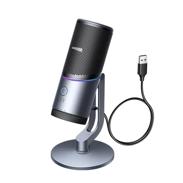 CM769, UGREEN, Microphone , for PC, RGB, USB, 3.5mm, Black.