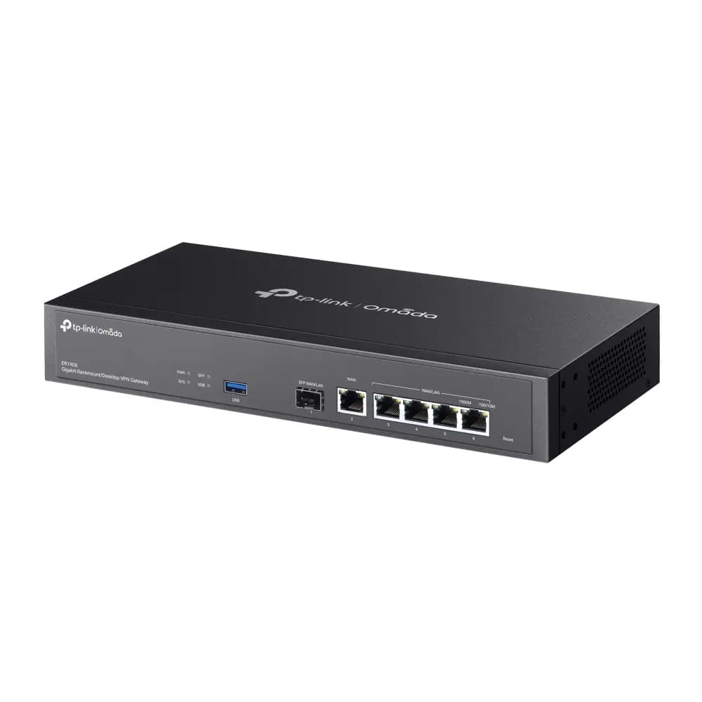 TP-Link, ER7406, Router, Omada Gigabit Rackmount/Desktop VPN Gateway