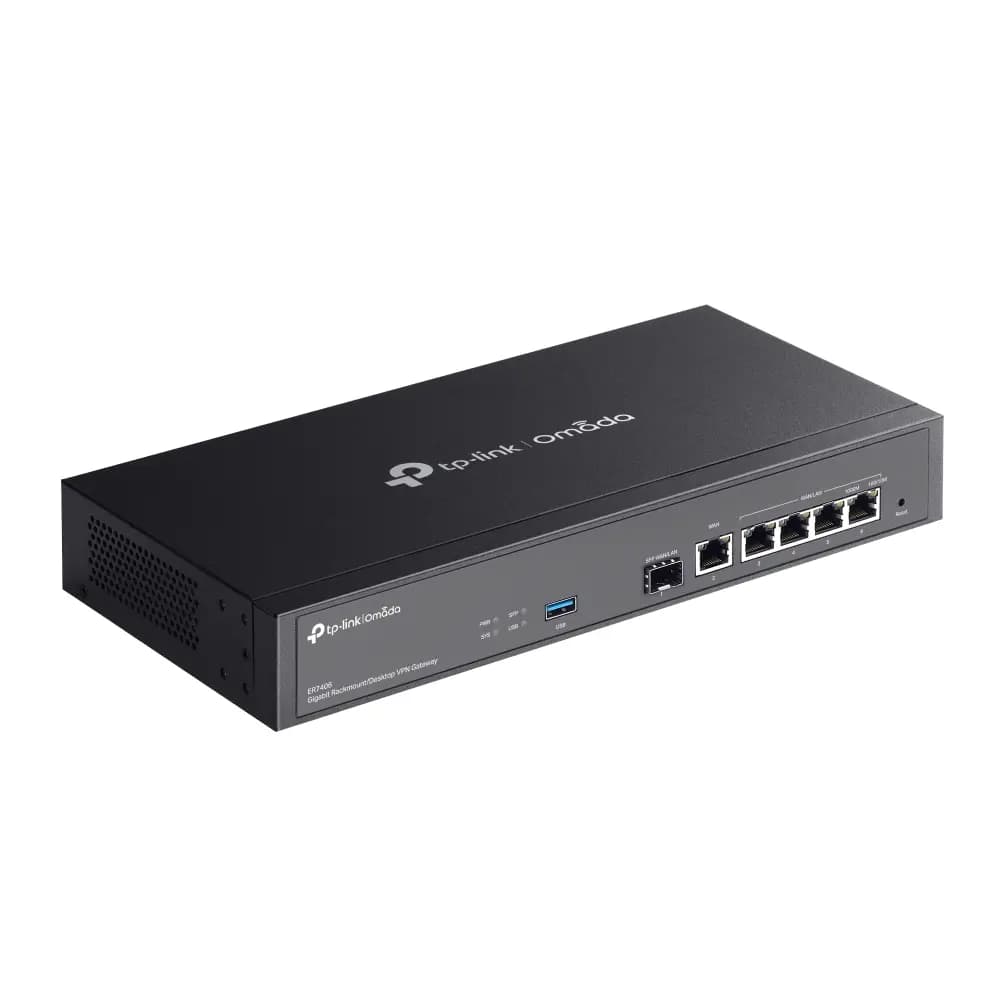 TP-Link, ER7406, Router, Omada Gigabit Rackmount/Desktop VPN Gateway