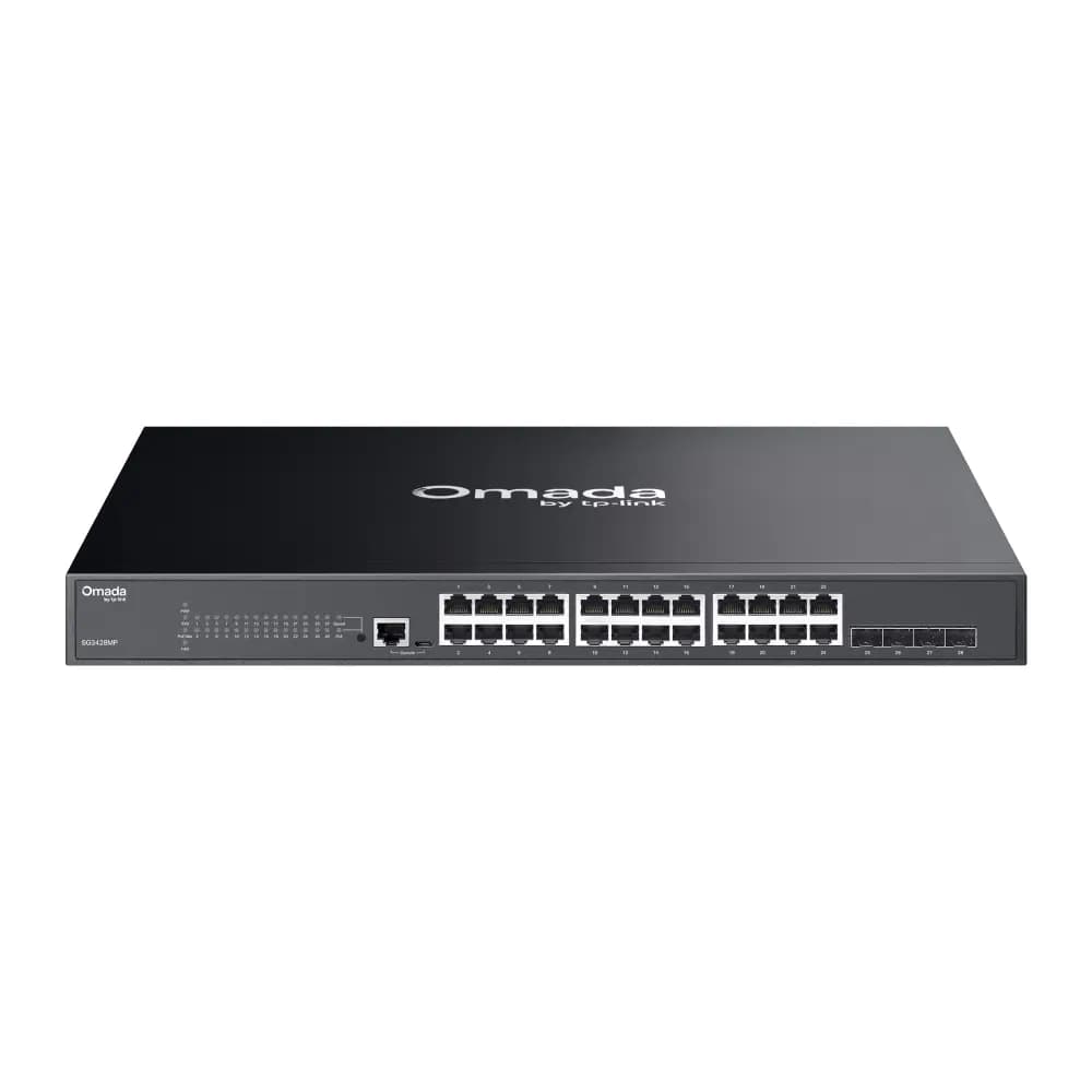TP-Link, SG3428MP, Switch, JetStream 28-Port Gigabit L2 Managed Switch with 24-Port PoE+