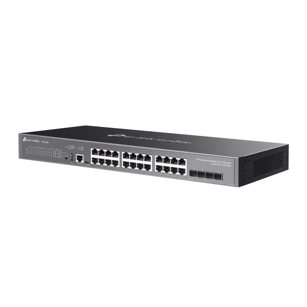 TP-Link, SG5428X, Switch, Omada 24-Port Gigabit Stackable Lite L3 Managed Switch with 4× 10G Slots