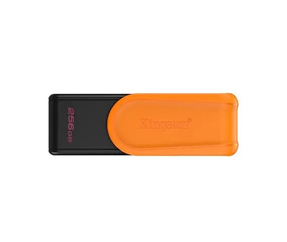 DTXS/256GB, KINGSTON, Flash Memory, USB 3.2 Gen1, Black/Orange.
