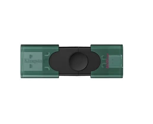 DTDEG2/128GB, KINGSTON, Flash Memory, USB 3.2 Gen 1, USB-A and USB-C connectors.