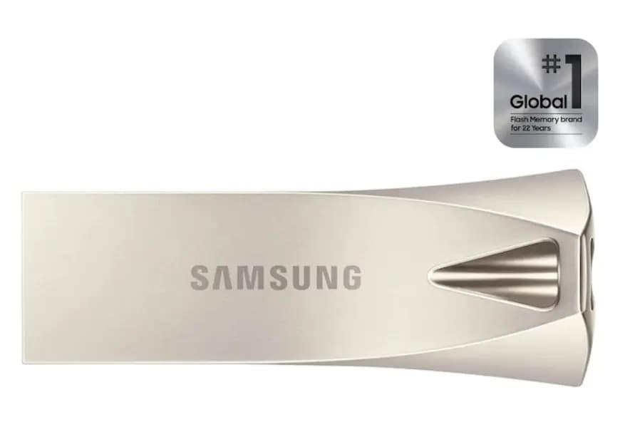 BAR Plus , SAMSUNG, Flash Memory, 128GB, USB A 3.2 Gen1, Up to 400MB/s read.
