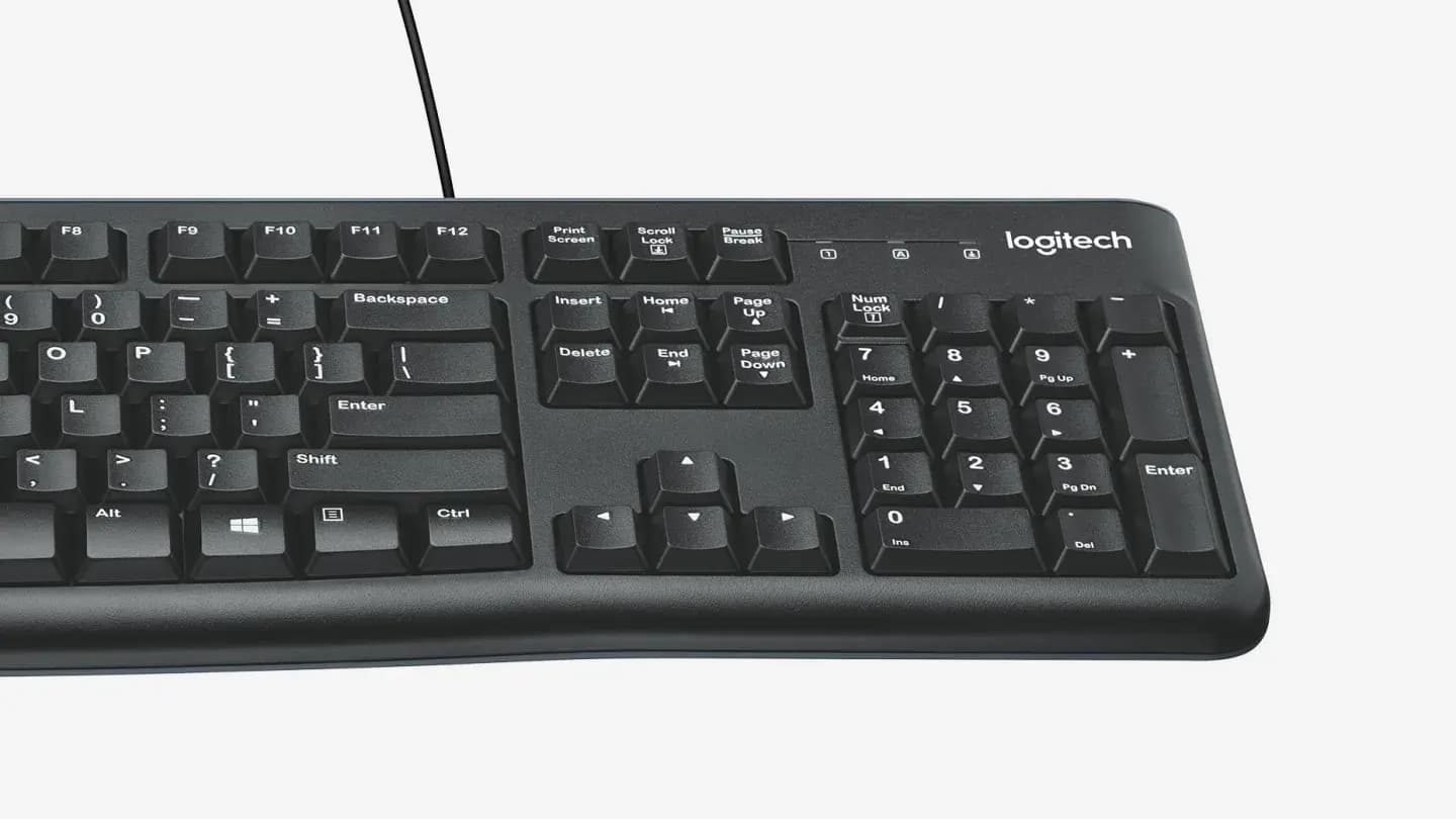 logitech, MK120, Keyboard + Mouse Black