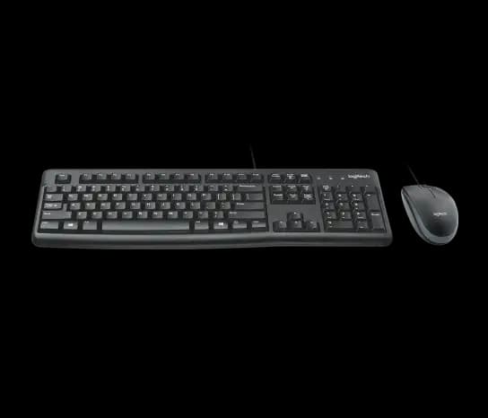 logitech, MK120, Keyboard + Mouse Black
