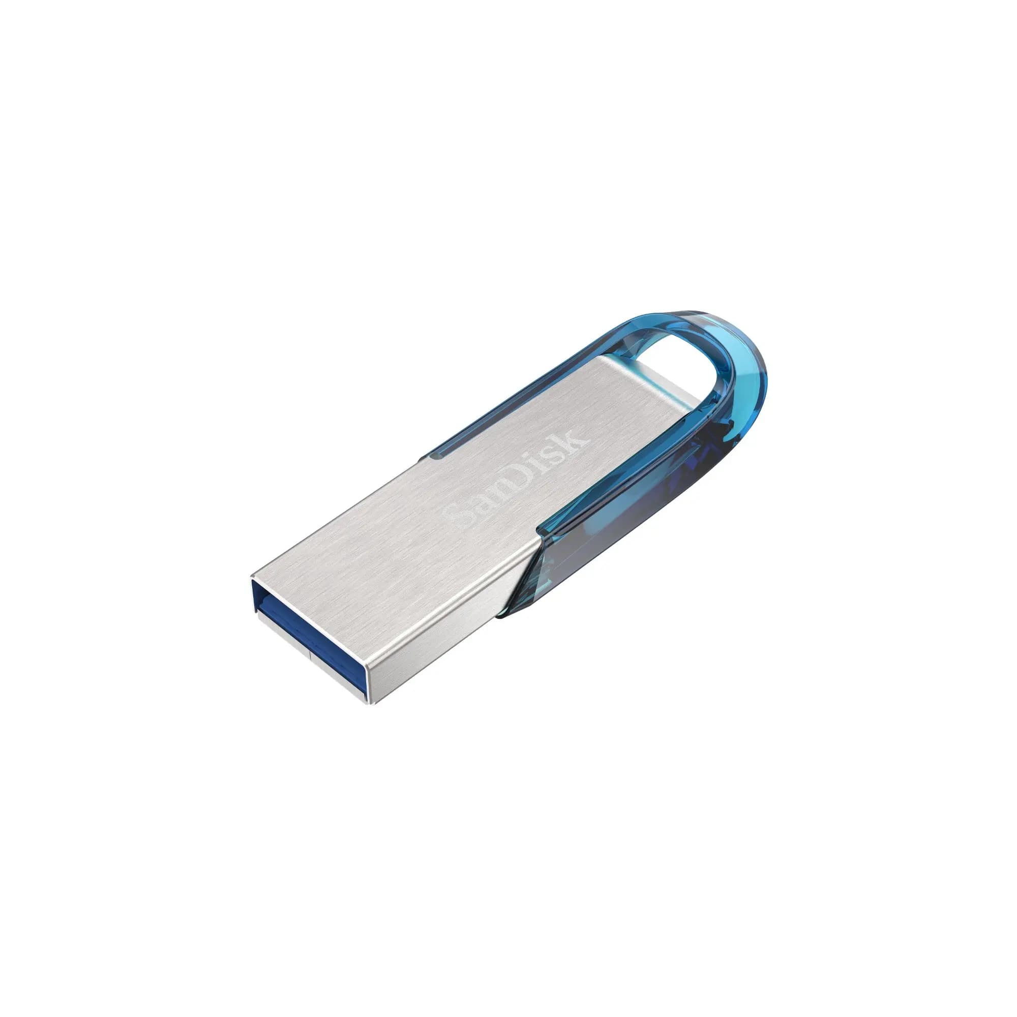 SDCZ73-064G-G46B, SANDISK, Flash Memory, 64GB, Ultra Flair USB 3.0, ცისფერი/ნაცრისფერი.