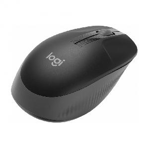 M190 Logitech Wireless Mouse - CHARCOAL- DPI 1000 Smooth Optical Tracking (115.4mm x 66.1mm x 40.3mm ) L910-005905