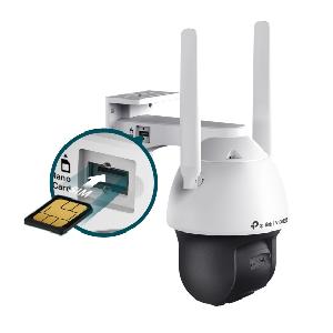 VIGI C540-4G, TPLINK, Camera, 4MP Outdoor Full-Color 4G PanTilt smart 1/3.06CMOS,F1.6H.265+,2-Way Audio,MicroSD Up to 512 GB.
