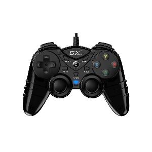 MaxFire GX-17UV, Genius USB Game Controller for PC Dual motor for real vibration effects- 4 way D-pad, 4 shortcuts buttons