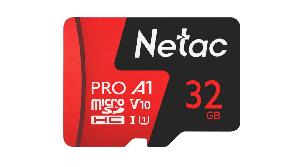 NT02P500PRO-032G-S, NETAC, P500PRO Extreme Pro MicroSDHC 32GB V10/A1/C10 up to 100MB/s, retail pack card only/30 MB/s Video S